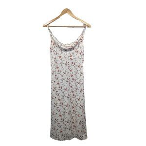 H&m Floral Linen Blend Off The Shoulder Dress Hm Reformation Dresses  Reformation Balia Linen Dress Poshmark